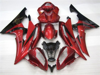 Maroon Black 08-16 Yamaha R6 Fairings