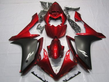 Maroon and Matte 07-08 Yamaha R1 Fairings