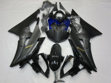 Matte and Blue 08-16 Yamaha R6 Fairings