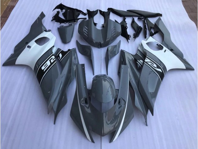 Nardo Grey and White 17-21 Yamaha R6 Fairings