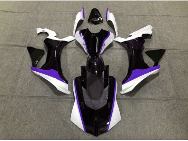 Purple Black and White 15-19 Yamaha R1 Fairings