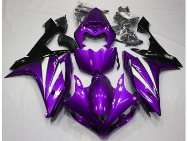 Purple White and Black 07-08 Yamaha R1 Fairings