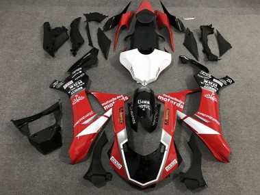 Red Black and White Custom Style Gloss 15-19 Yamaha R1 Fairings