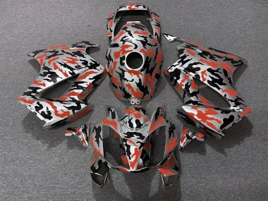 Red Camo 02-12 Honda VFR800 Fairings