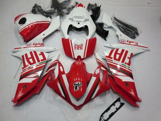 Red Fiat 07-08 Yamaha R1 Fairings