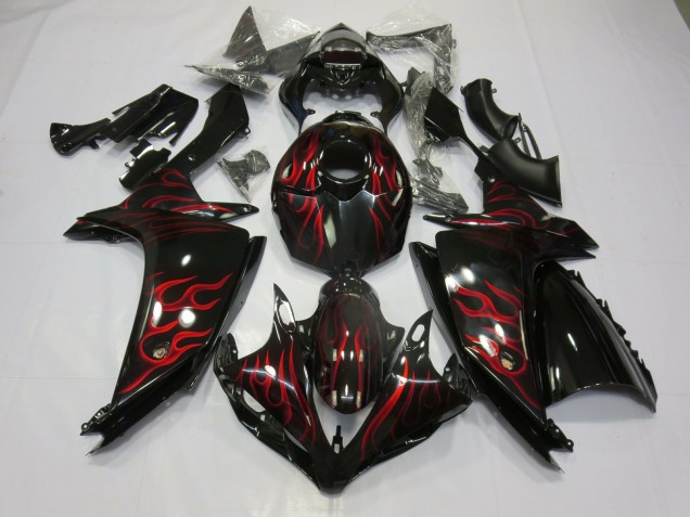 Red Flame 07-08 Yamaha R1 Fairings