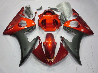 Red / Orange Matte 03-04 Yamaha R6 Fairings