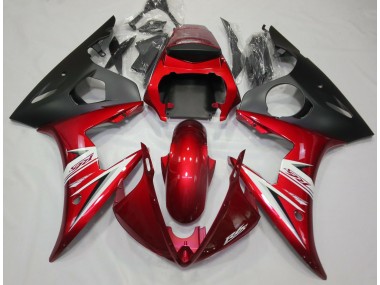 Red & White 03-04 Yamaha R6 Fairings