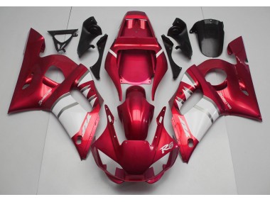 Red & White 98-02 Yamaha R6 Fairings