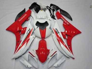 Red White OEM Style 06-07 Yamaha R6 Fairings