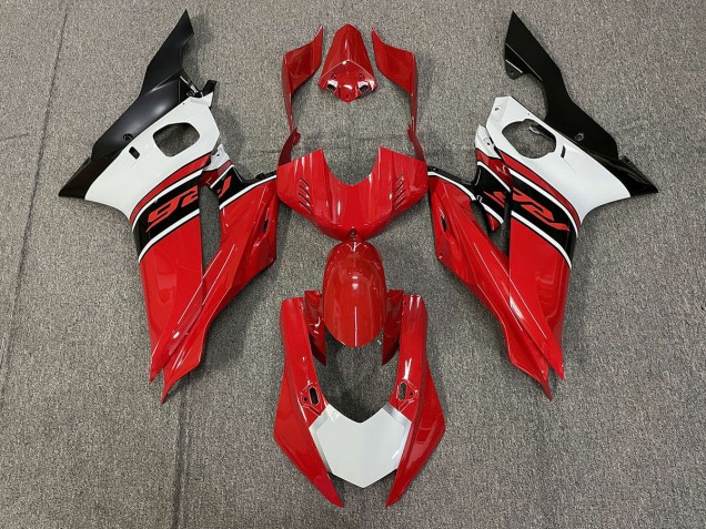 Red White and Black 17-21 Yamaha R6 Fairings