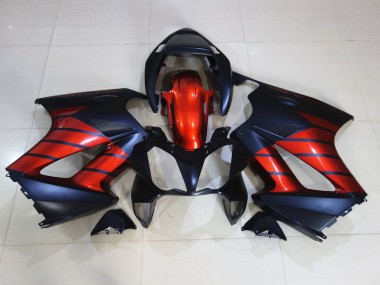 Red and Black 02-12 Honda VFR800 Fairings