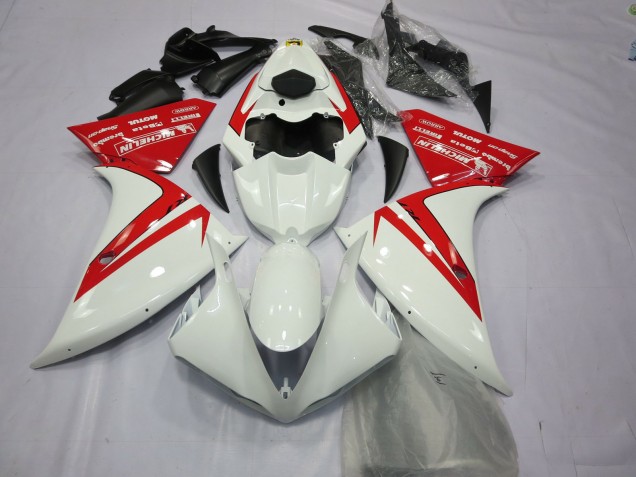 Red and White 12-14 Yamaha R1 Fairings