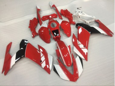 Red and White Gloss 15-18 Yamaha R3 Fairings