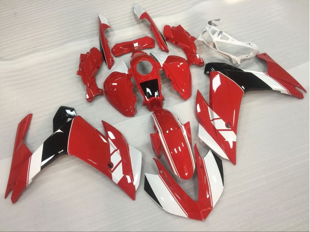 Red and White Gloss 15-18 Yamaha R3 Fairings