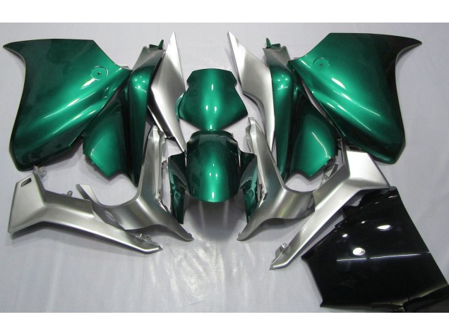 Seafoam Green and Silver 10-13 Honda VFR1200 Fairings