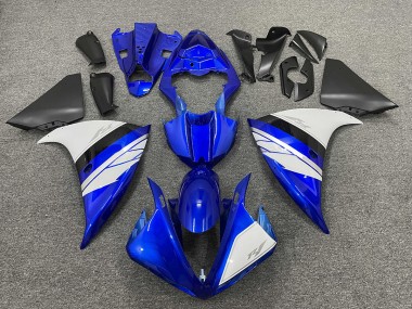 White and Blue Gloss with Black Lowers 09-11 Yamaha R1 Fairings