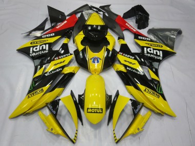 Yellow Motul 06-07 Yamaha R6 Fairings